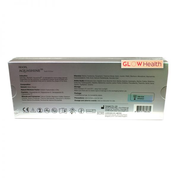 REVOFIL® AQUASHINE BR SOFT FILLER 15mg/ml 1-2ml prefilled syringe - Image 4