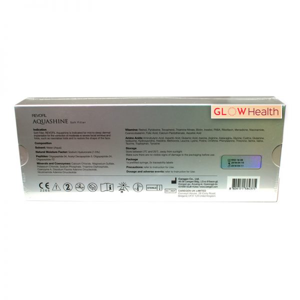 REVOFIL AQUASHINE SOFT FILLER 15mg/ml 1-2ml prefilled syringe - Image 4