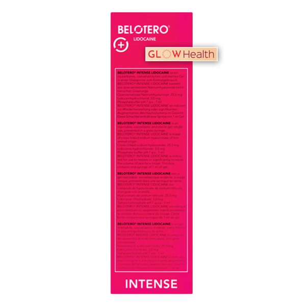 BELOTERO® INTENSE with Lidocaine 25.5mg/ml, 3mg/ml 1-1ml prefilled syringe - Image 4
