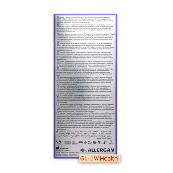 JUVEDERM® VOLIFT with Lidocaine 17.5mg/ml, 3mg/ml 2-1ml prefilled syringes - Image 5