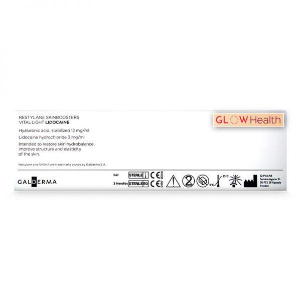 RESTYLANE® SKINBOOSTERS™ VITAL LIGHT with Lidocaine 12mg/ml, 3mg/ml 1-1ml prefilled syringe - Image 4