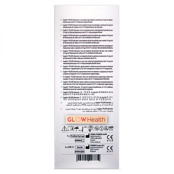 SAYPHA® FILLER with Lidocaine 23mg/ml, 3mg/ml 1-1ml prefilled syringe - Image 4