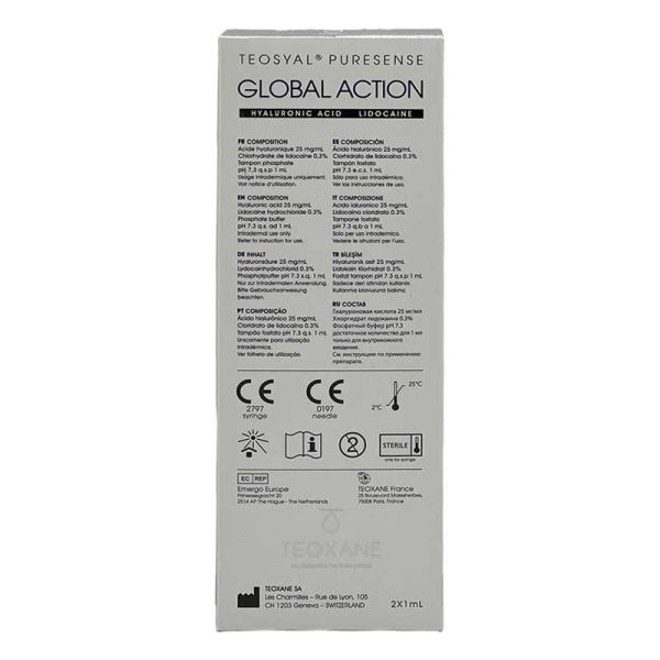 TEOSYAL® PURESENSE DEEP LINES 25mg/ml, 3mg/ml 2-1ml prefilled syringes - Image 4