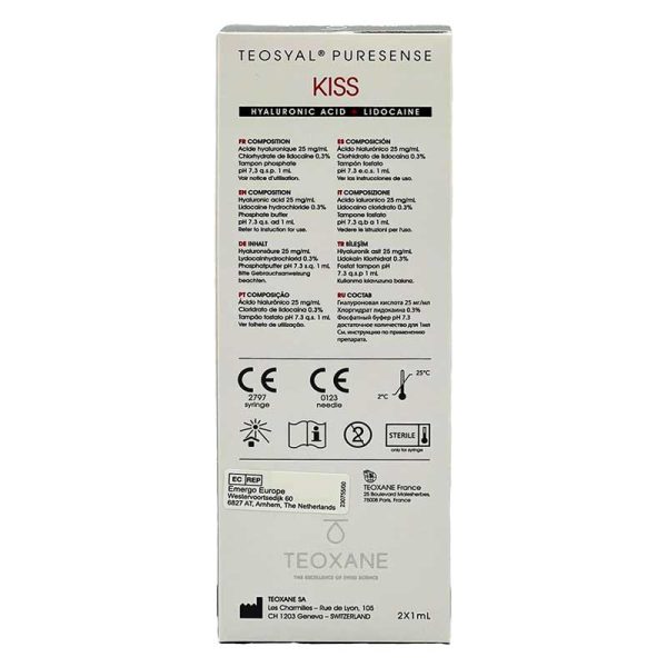 TEOSYAL® PURESENSE GLOBAL ACTION 25mg/ml, 3mg/ml 2-1ml prefilled syringes - Image 4