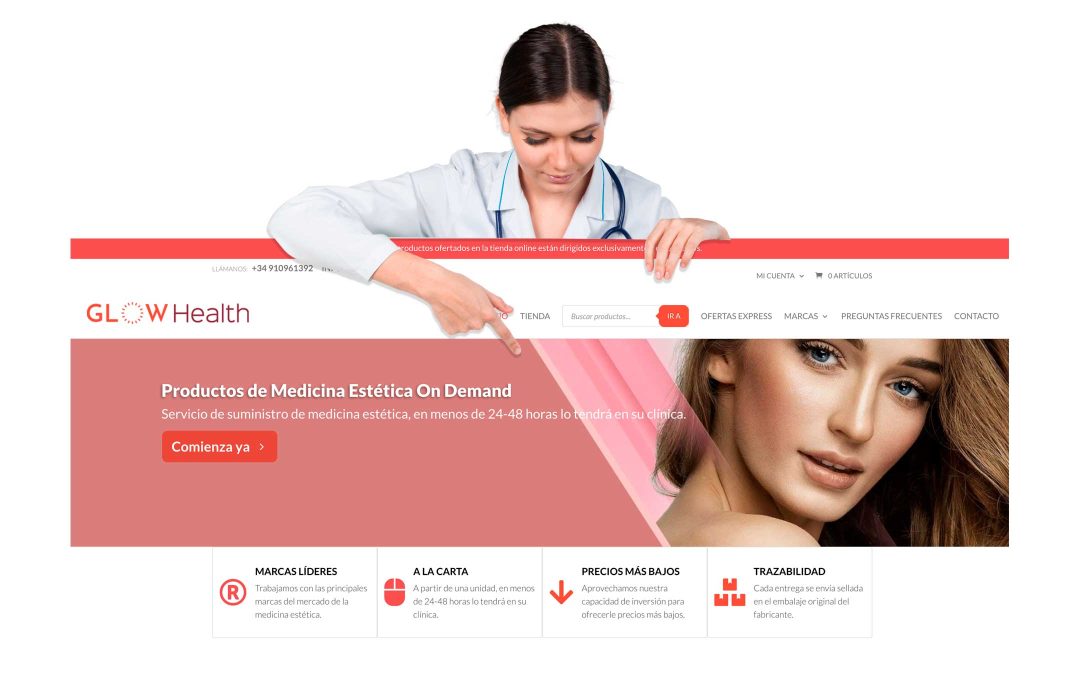 Compra ácido hialurónico Online en GlowHealth, tu Plataforma OnDemand