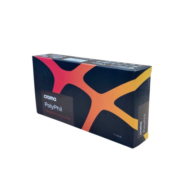 Croma PhilArt syringe and packaging – professional polynucleotide-based treatment for collagen stimulation and skin revitalisation.