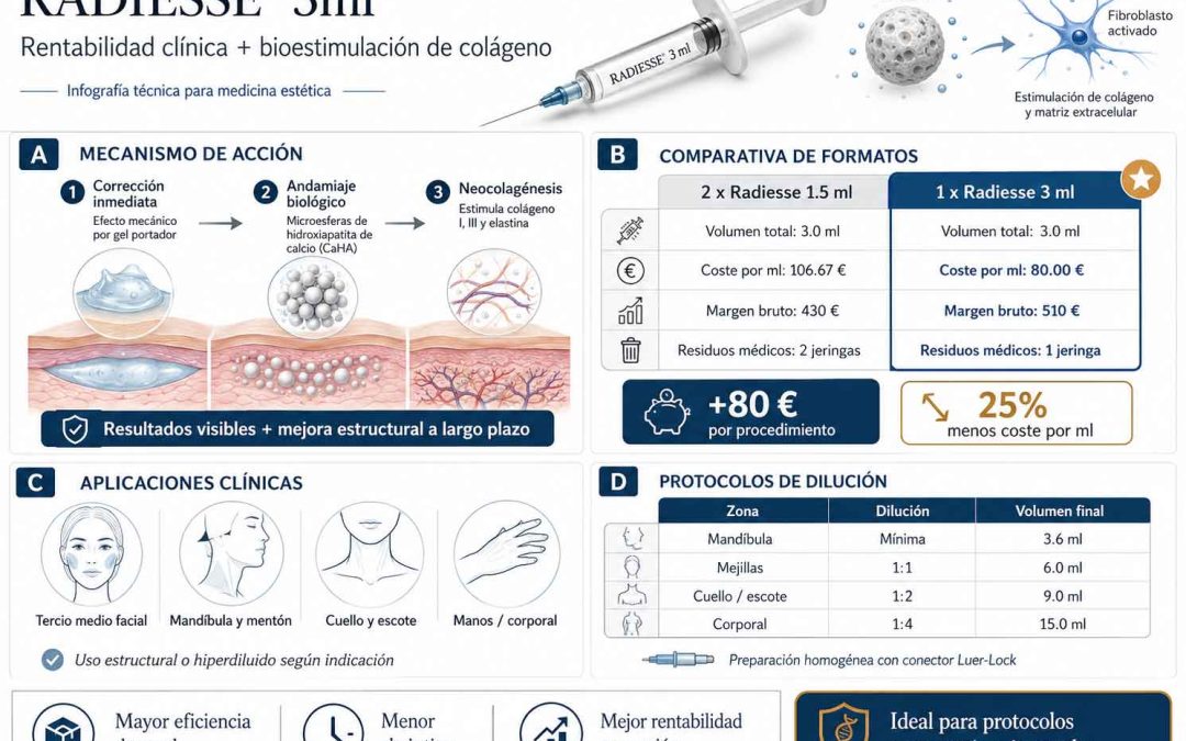 Radiesse 3ml: Cómo maximizar la rentabilidad en la inducción de colágeno facial