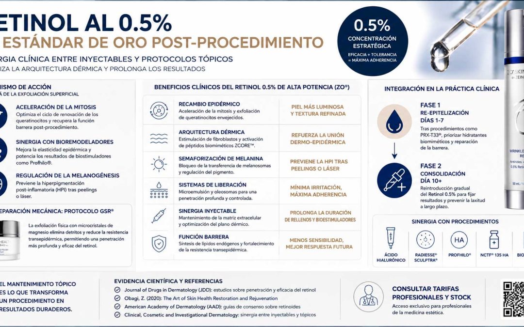 El Retinol al 0.5% como Estándar de Oro en la Consolidación de Resultados Post-Procedimiento